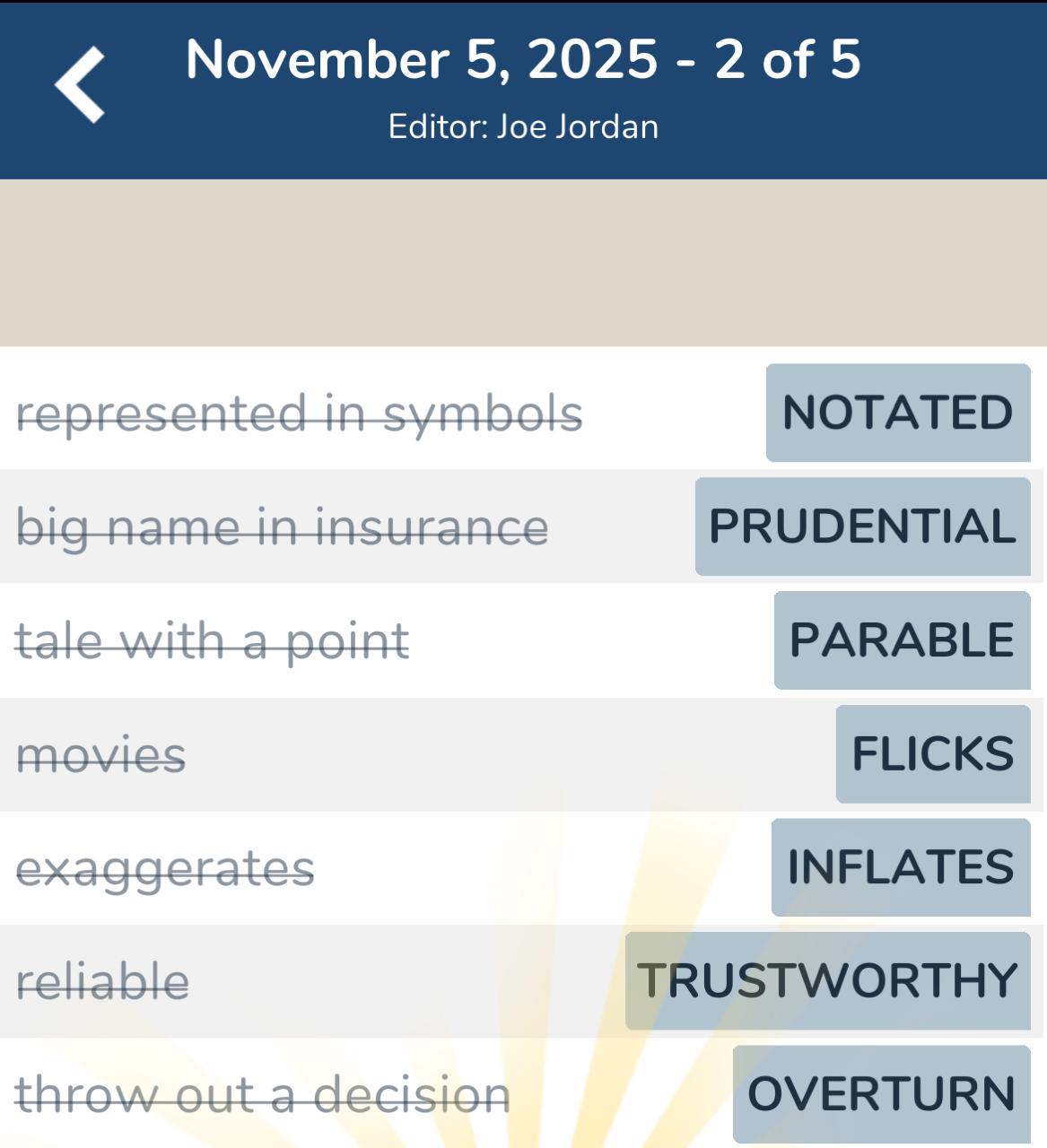 7 Little Words November 5 2025 2 7 Little Words November 5 2025 2