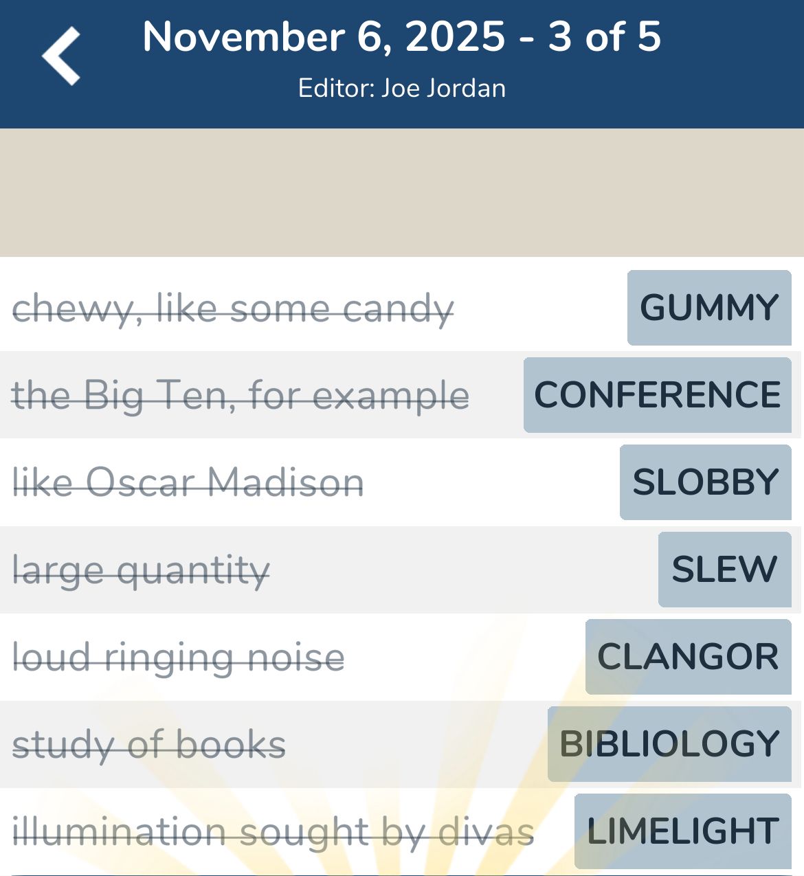 7 Little Words November 6 2025 3 7 Little Words November 6 2025 3
