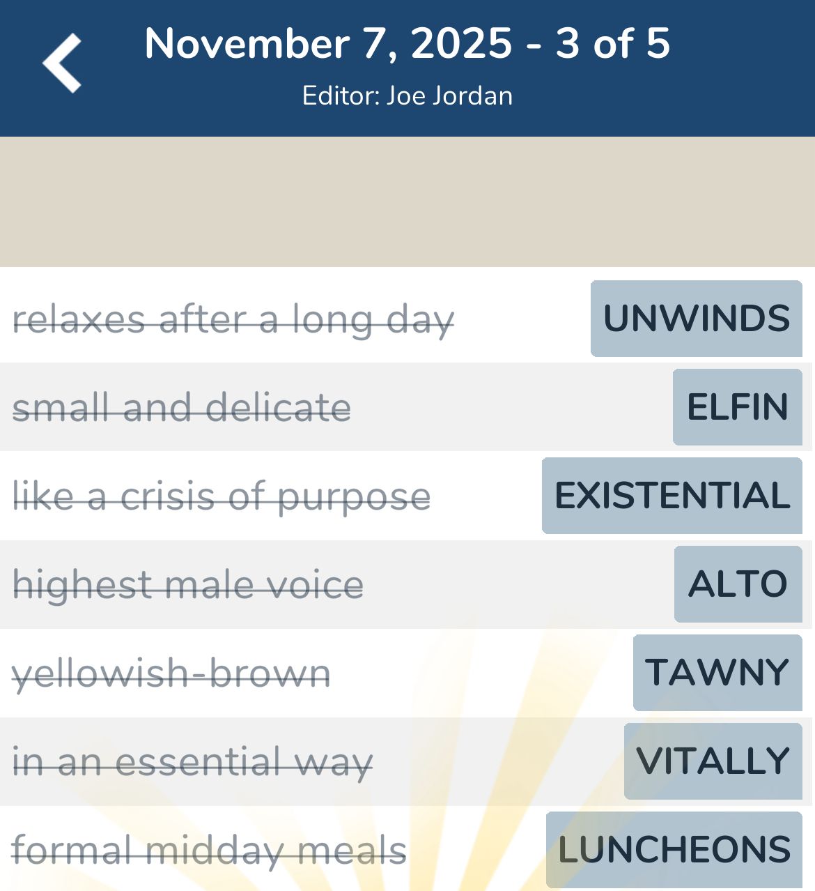 7 Little Words November 7 2025 3
