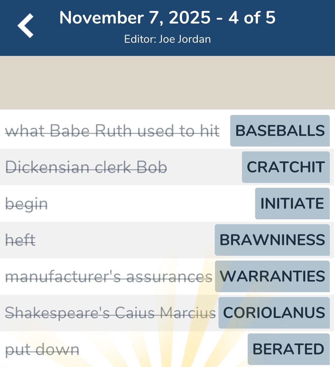 7 Little Words November 7 2025 4