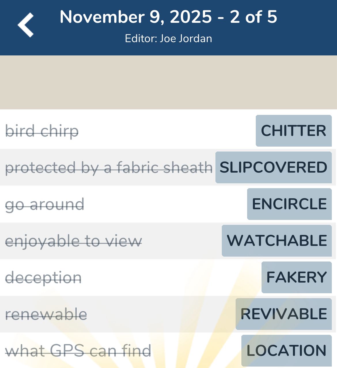 7 Little Words November 9 2025 2