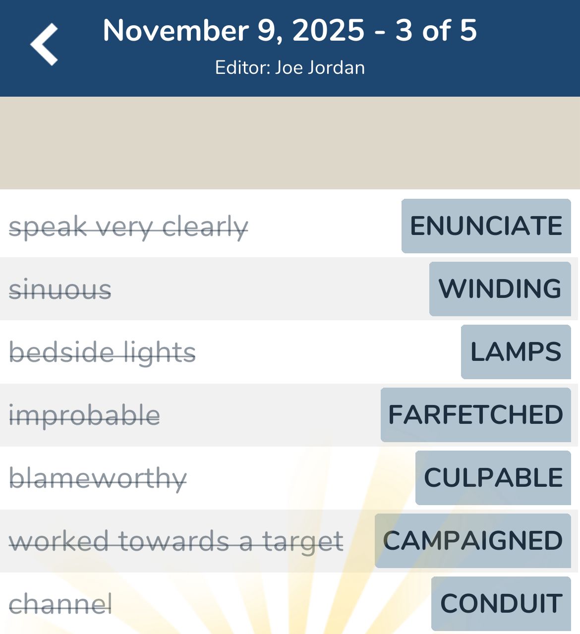 7 Little Words November 9 2025 3