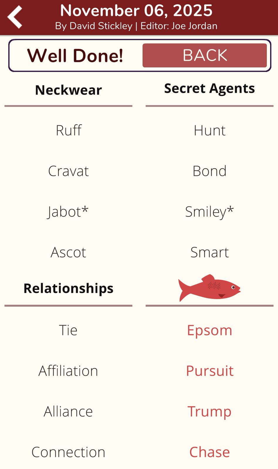 7 Little Words Red Herring November 6 2025 7 Little Words Red Herring November 6 2025