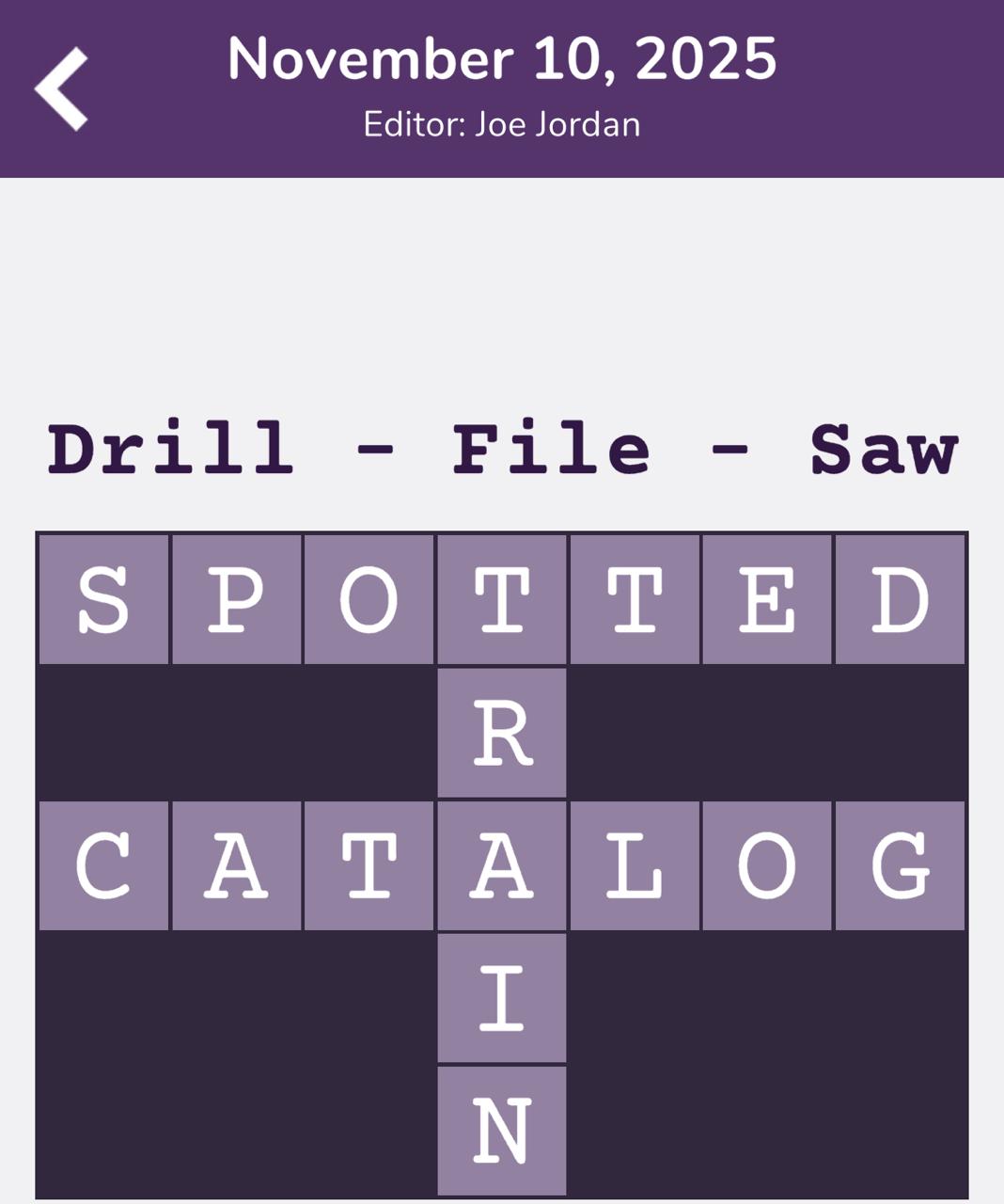 7 Little Words Tiny Little Crosswords November 10 2025 7 Little Words Tiny Little Crosswords November 10 2025