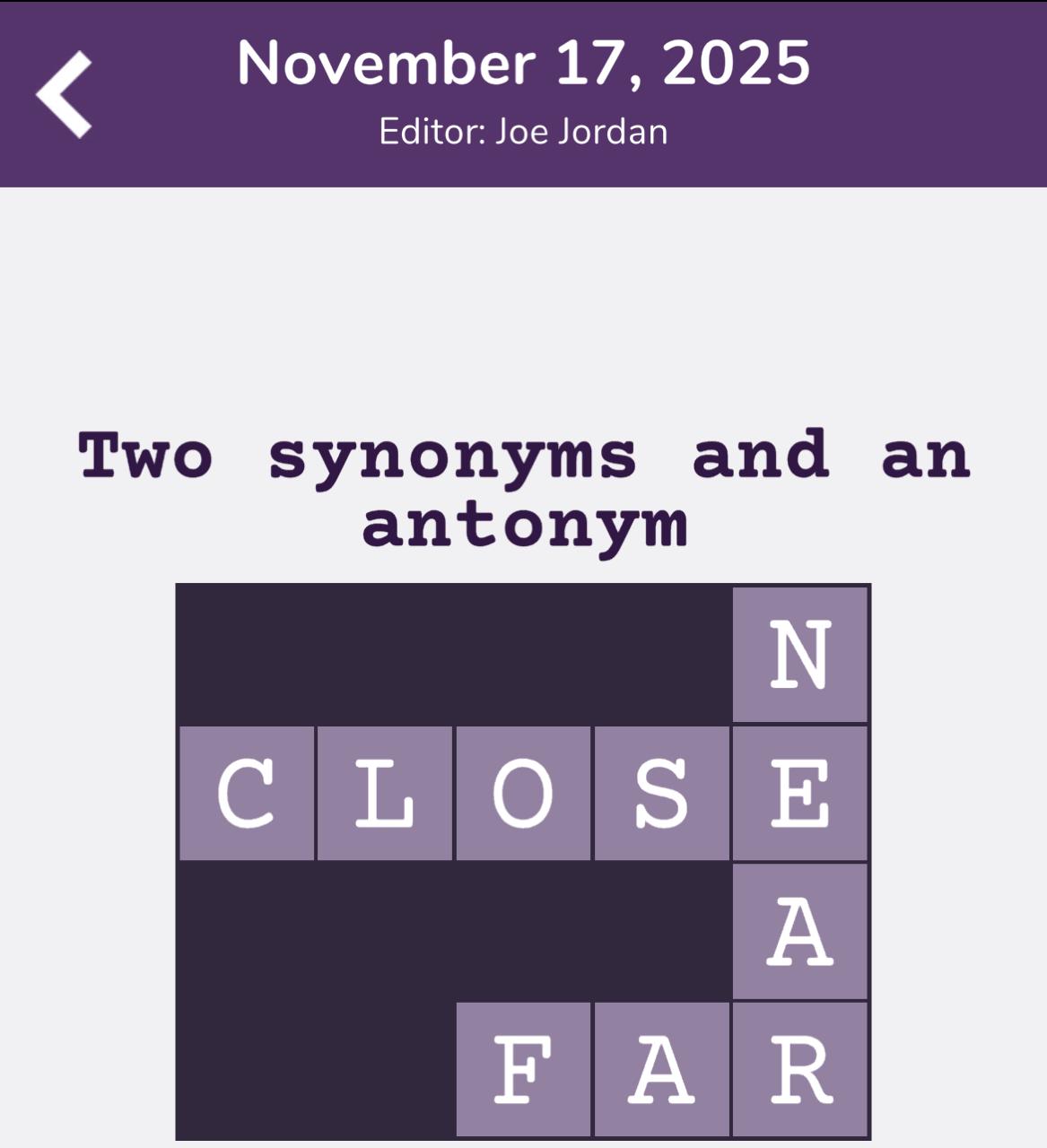 7 Little Words Tiny Little Crosswords November 17 2025