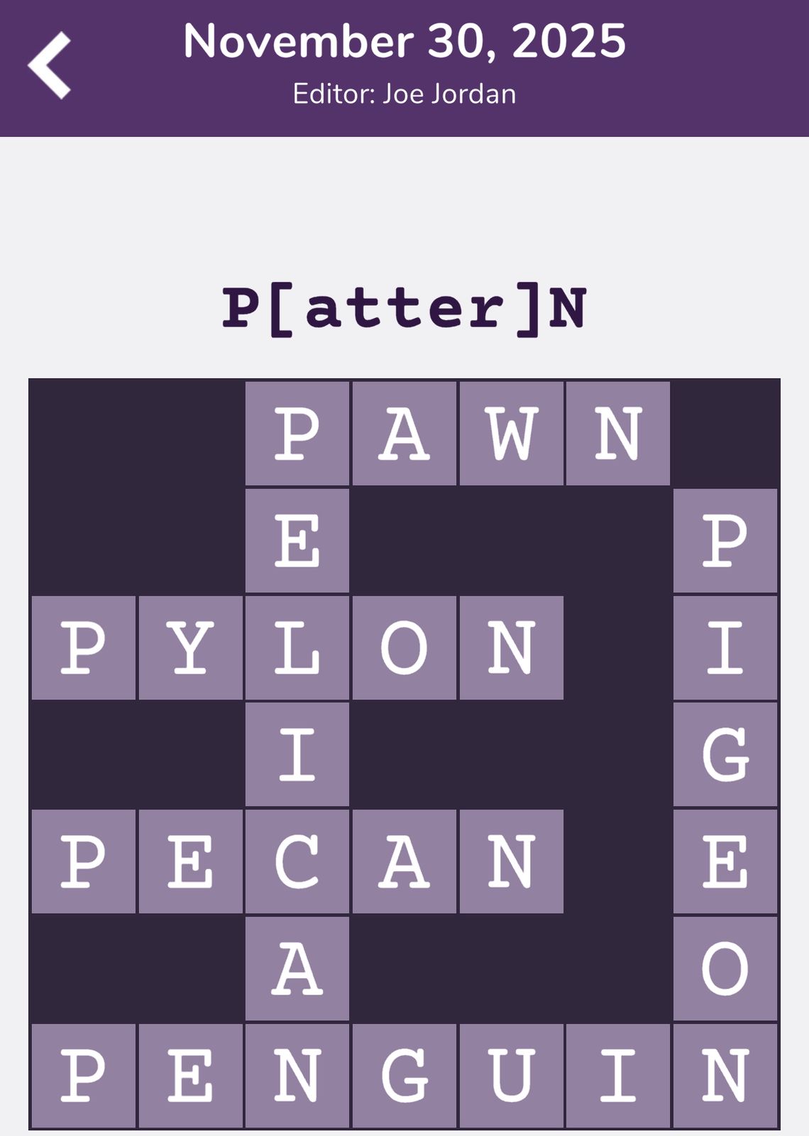 7 Little Words Tiny Little Crosswords November 30 2025