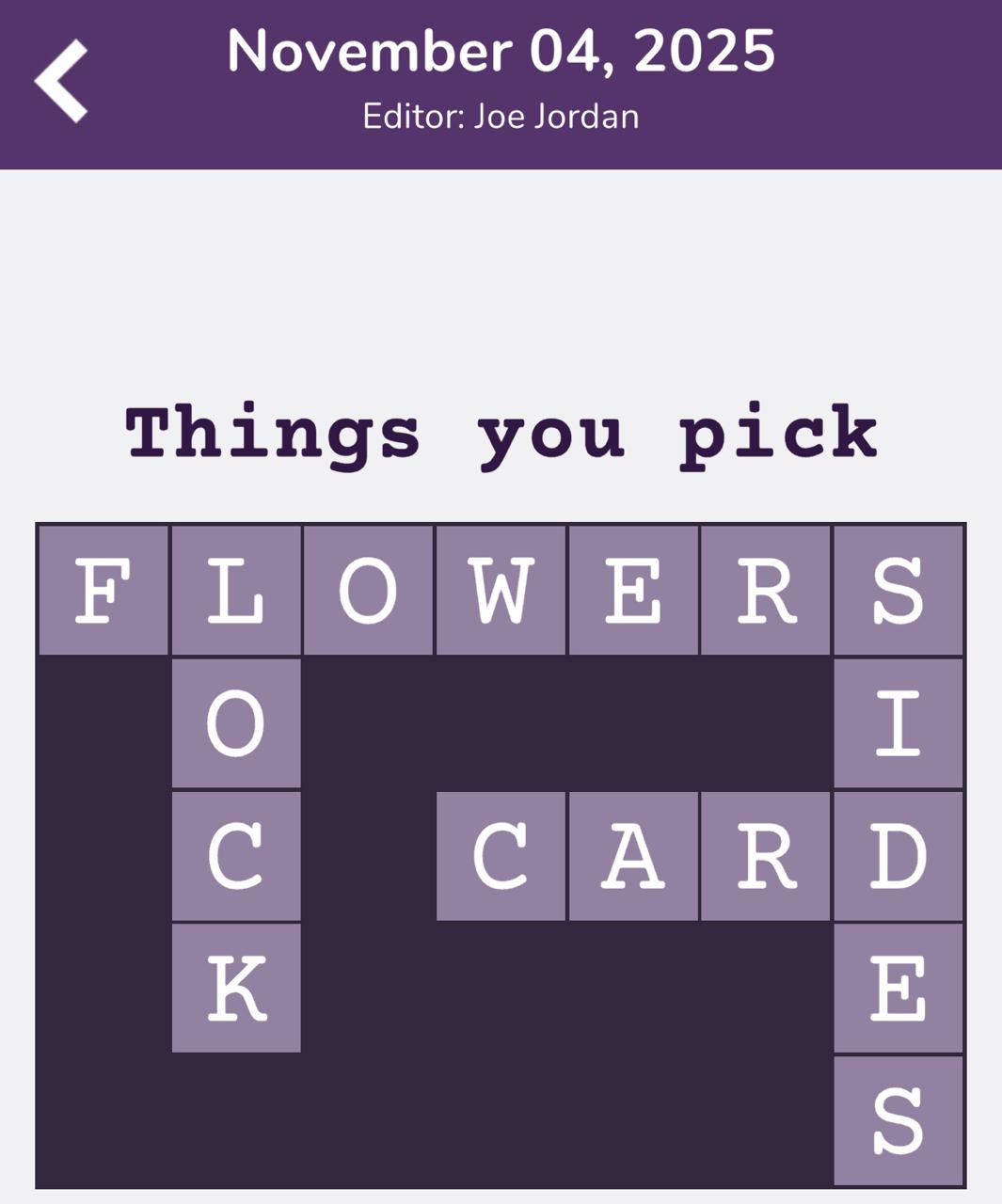 7 Little Words Tiny Little Crosswords November 4 2025