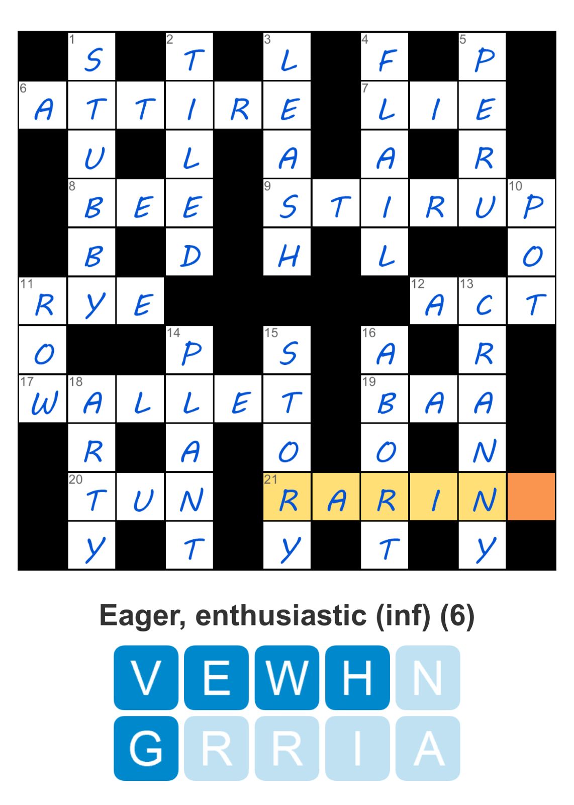 Puzzle Page Crossword November 27 2025