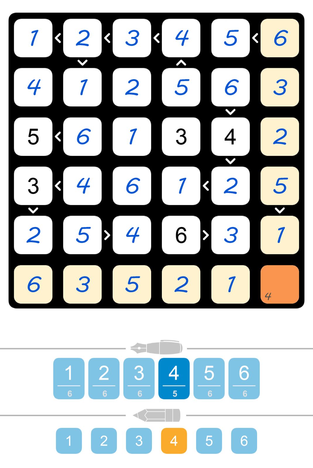 Puzzle Page Futoshiki November 29 2025