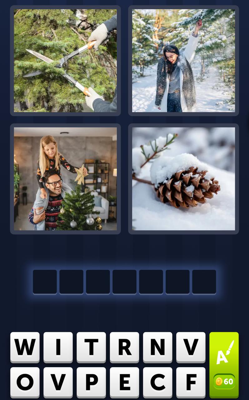 4 Pics 1 Word Daily Puzzle December 25 2025