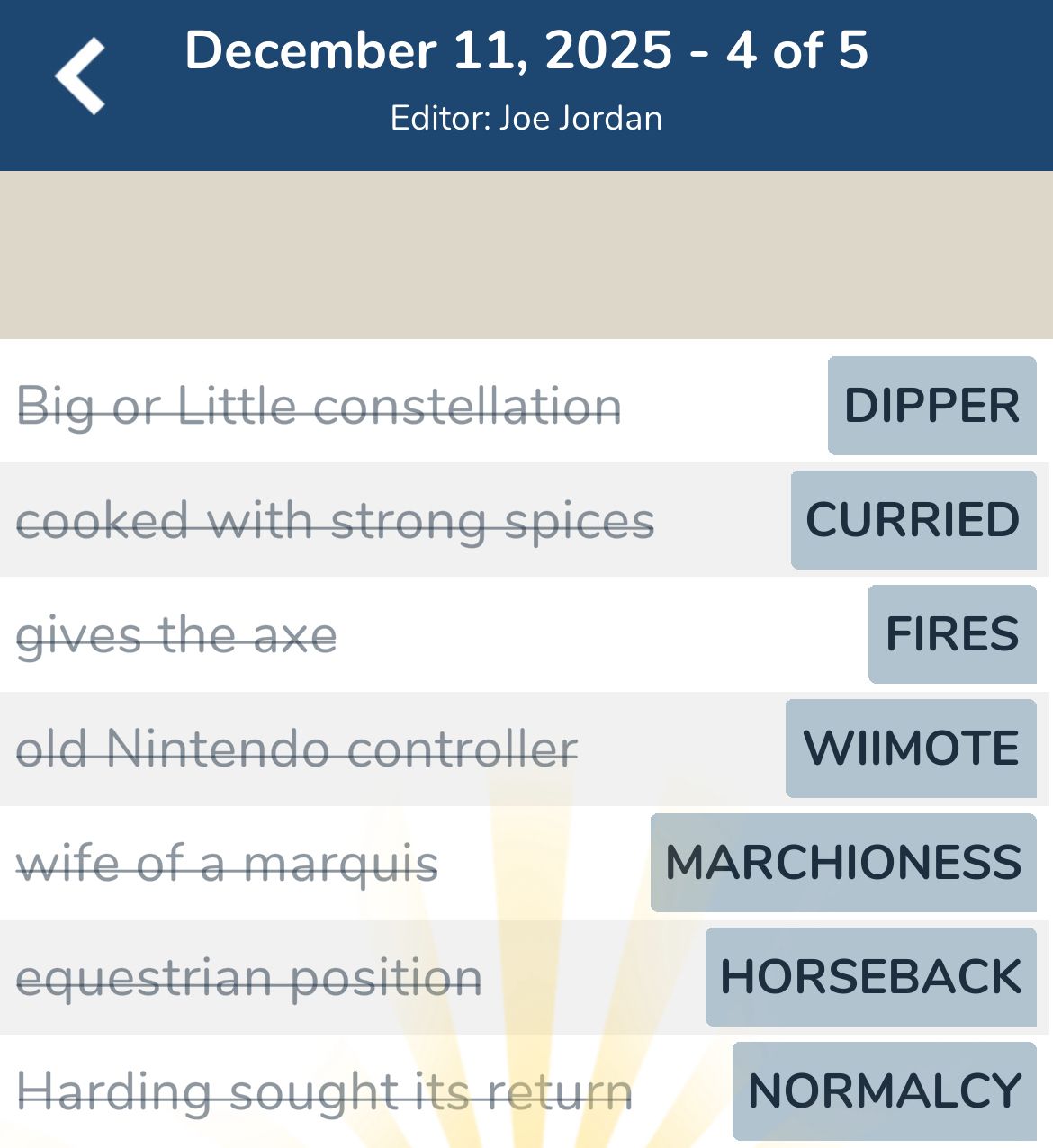 7 Little Words December 11 2025 4