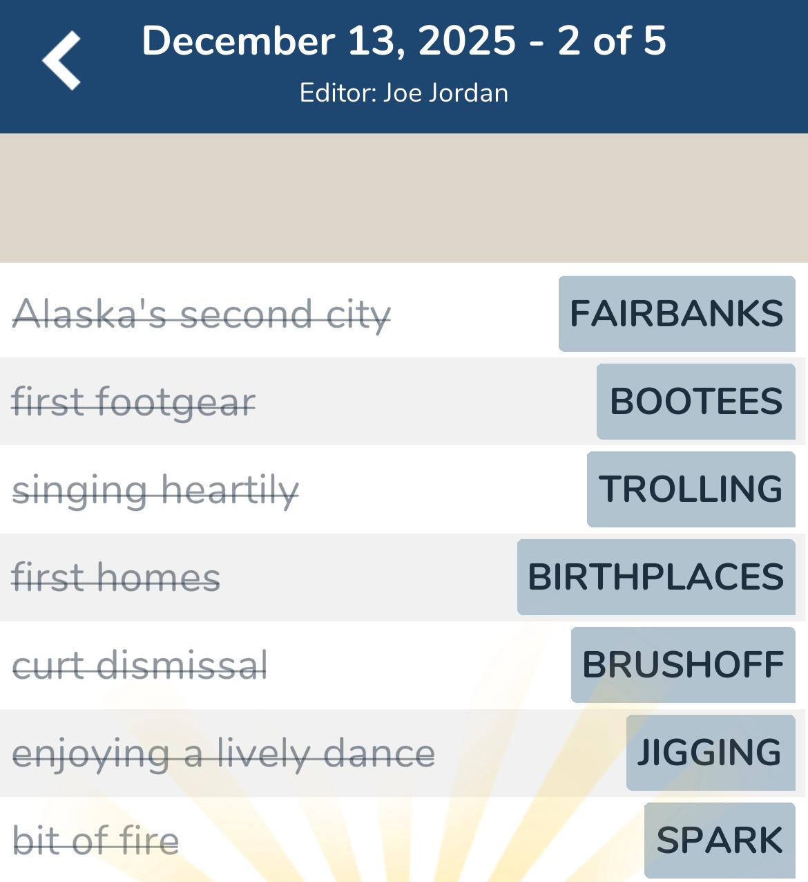 7 Little Words December 13 2025 2