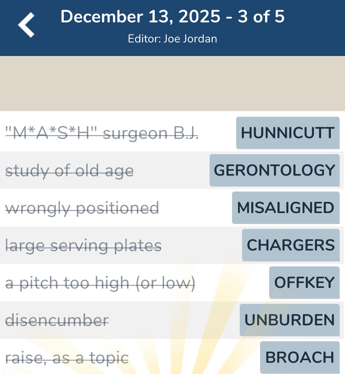 7 Little Words December 13 2025 3