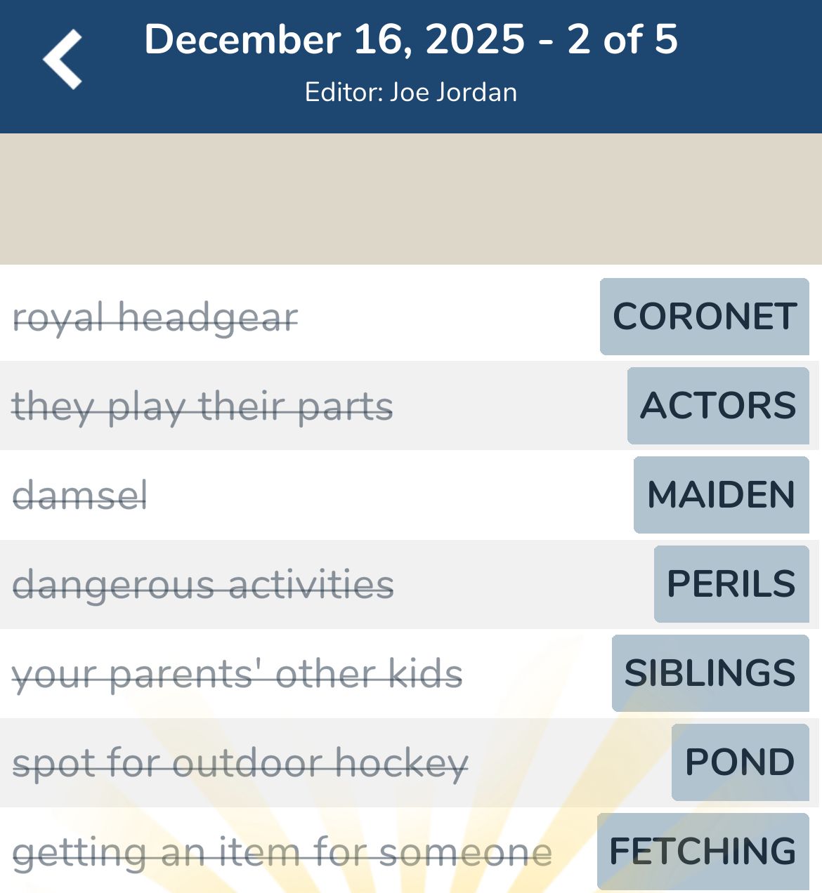 7 Little Words December 16 2025 2