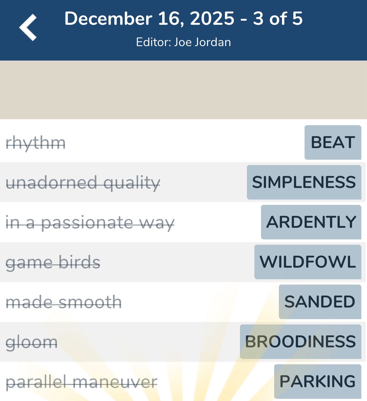 7 Little Words December 16 2025 3