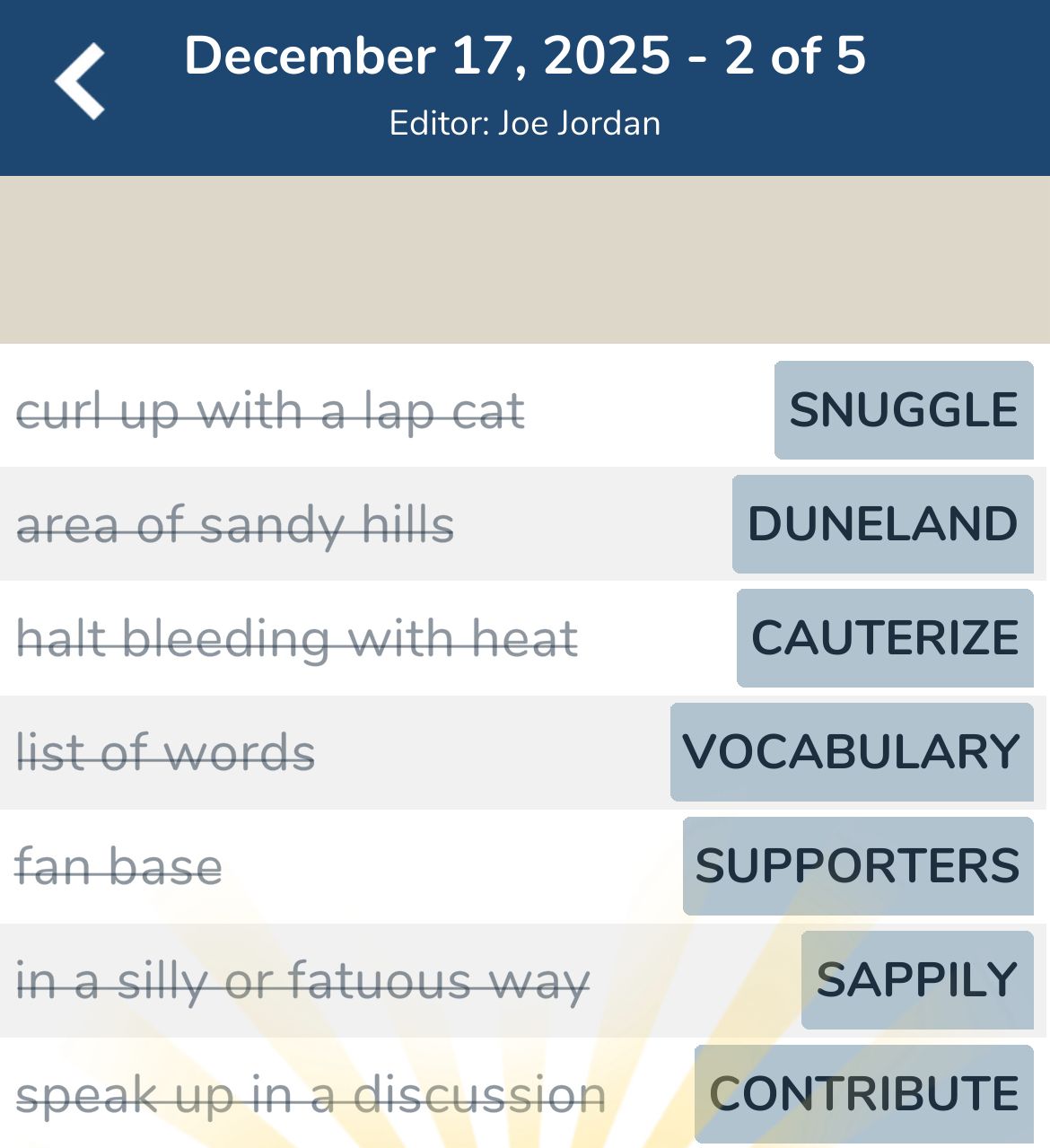 7 Little Words December 17 2025 2 7 Little Words December 17 2025 2