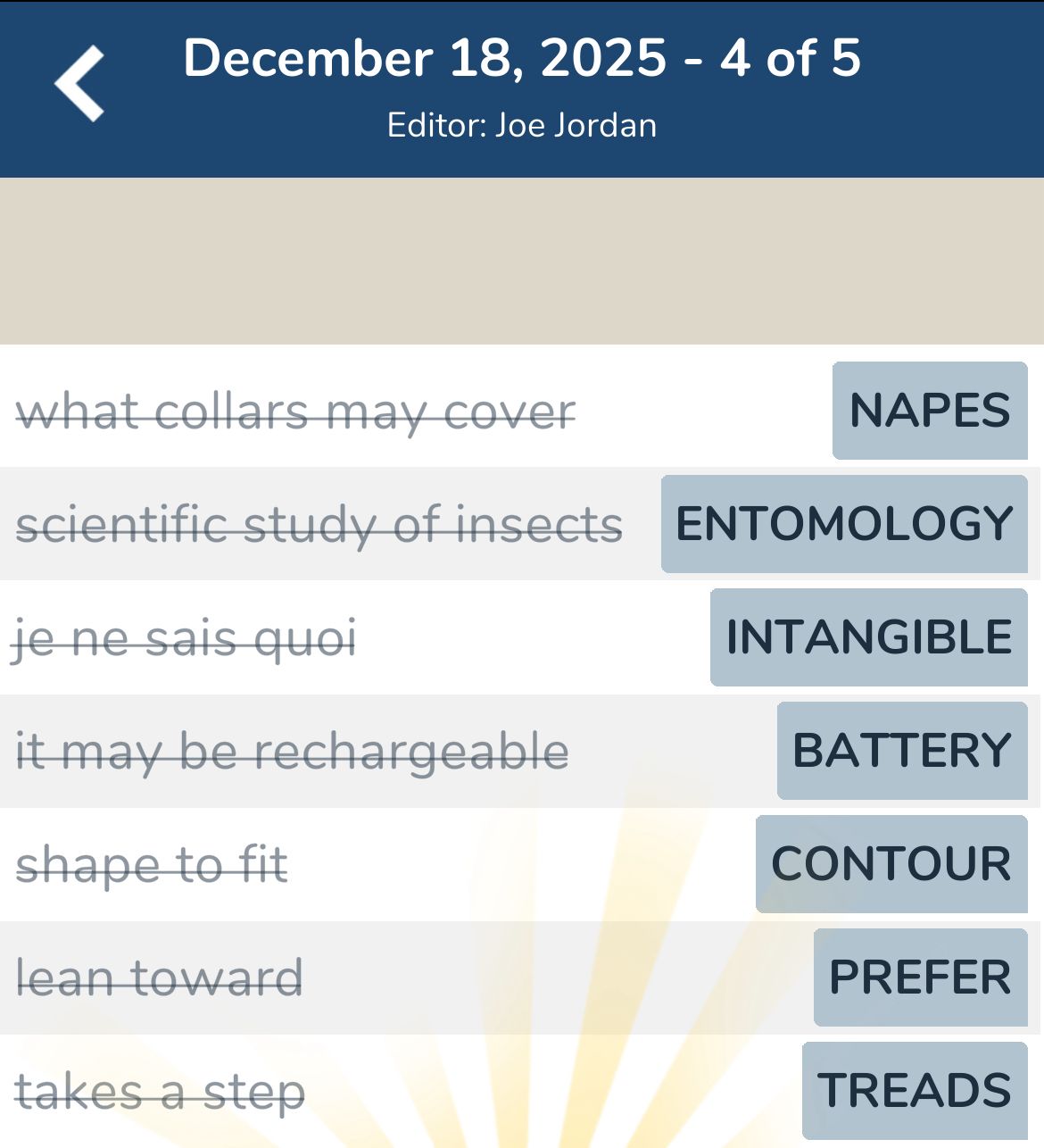 7 Little Words December 18 2025 4 7 Little Words December 18 2025 4