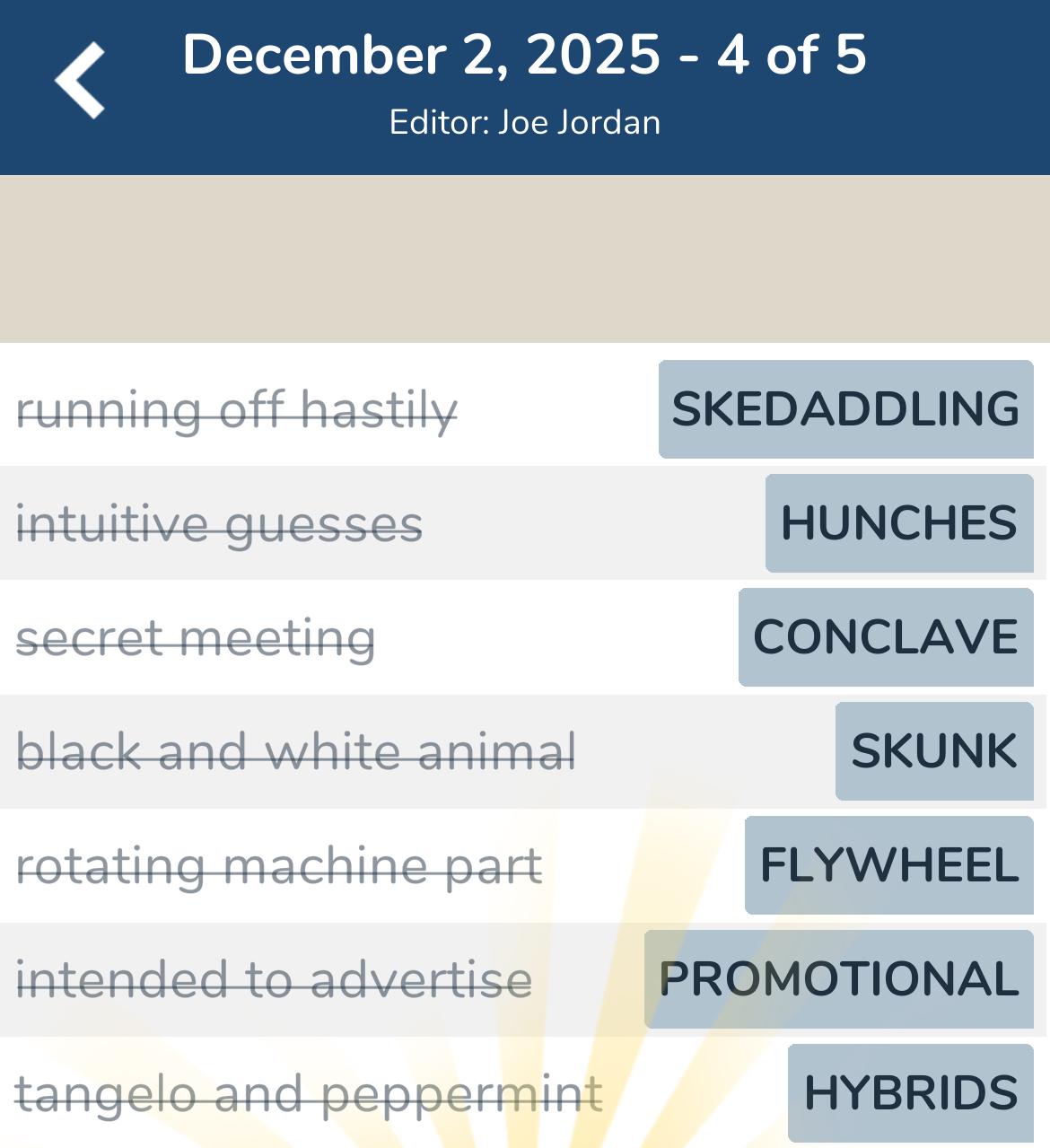 7 Little Words December 2 2025 4