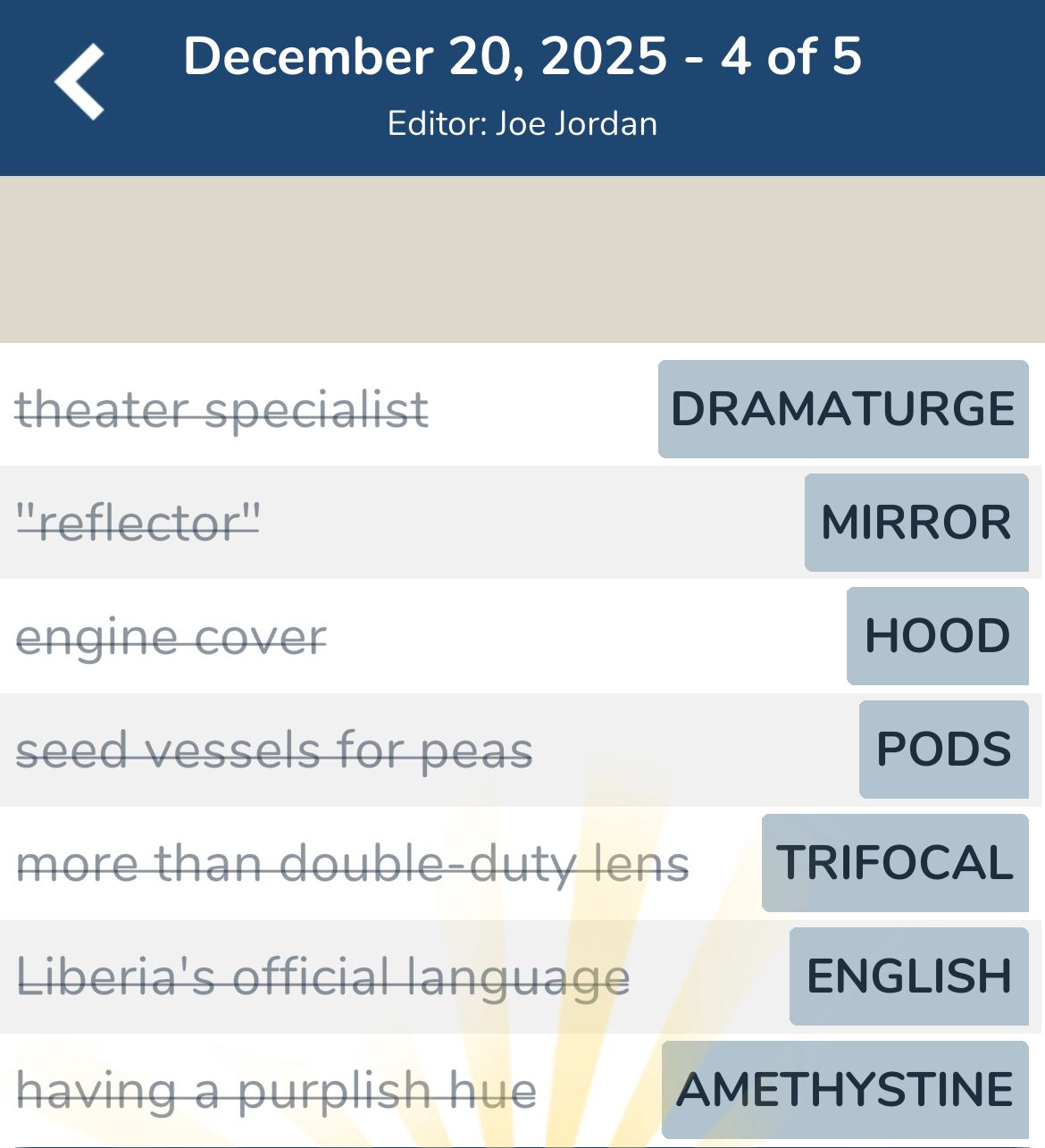 7 Little Words December 20 2025 4