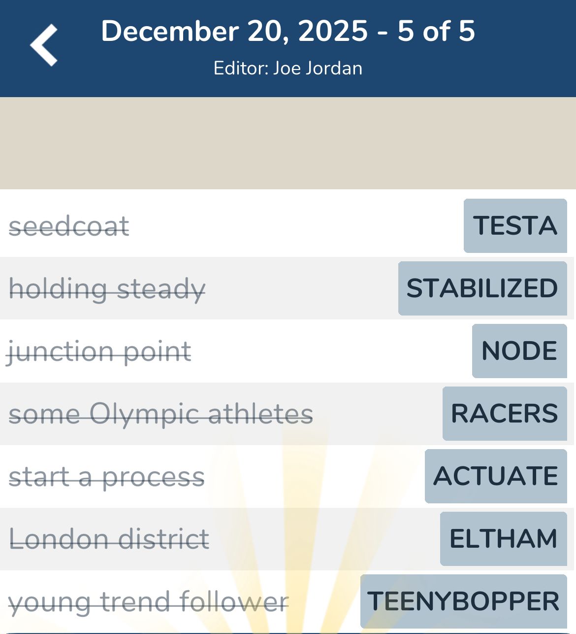 7 Little Words December 20 2025 5