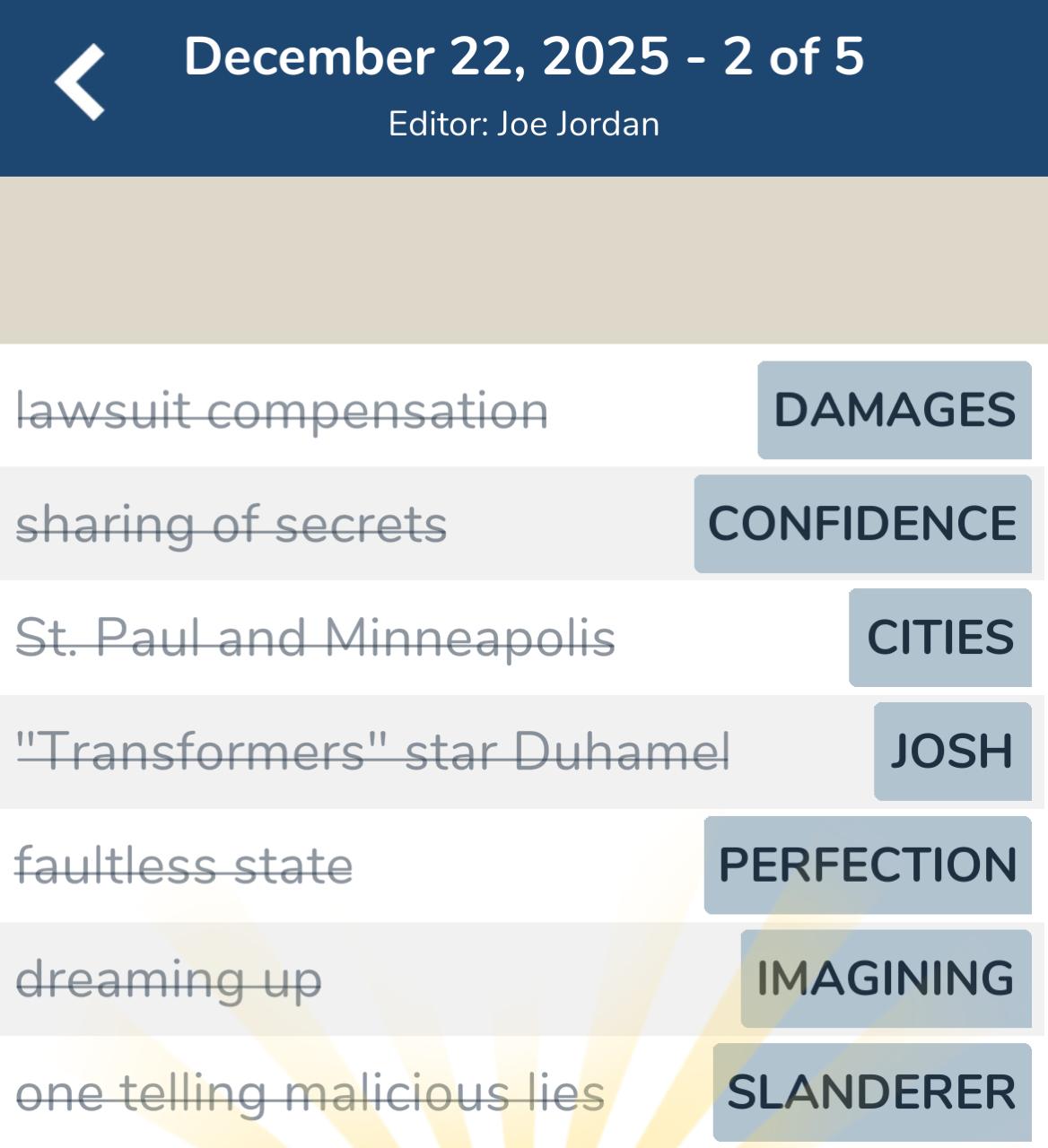 7 Little Words December 22 2025 2