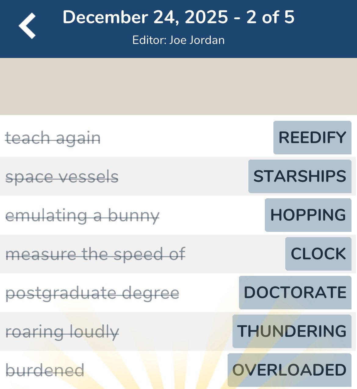 7 Little Words December 24 2025 2