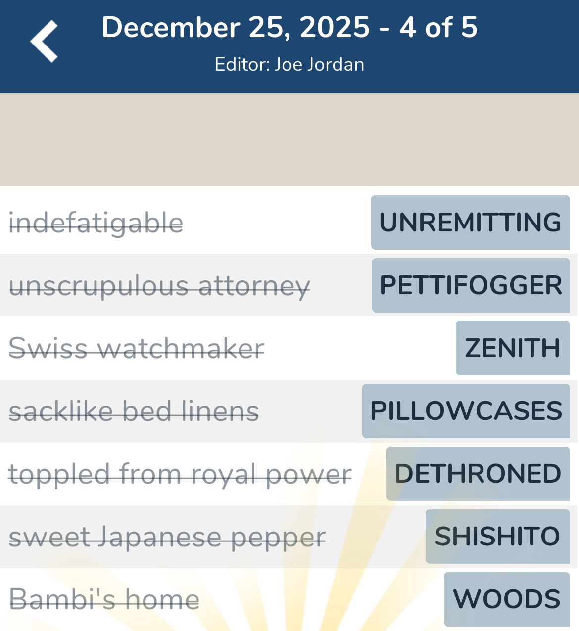 7 Little Words December 25 2025 4 7 Little Words December 25 2025 4