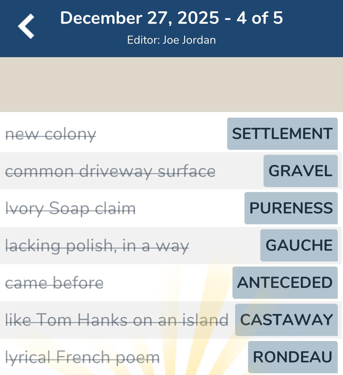 7 Little Words December 27 2025 4