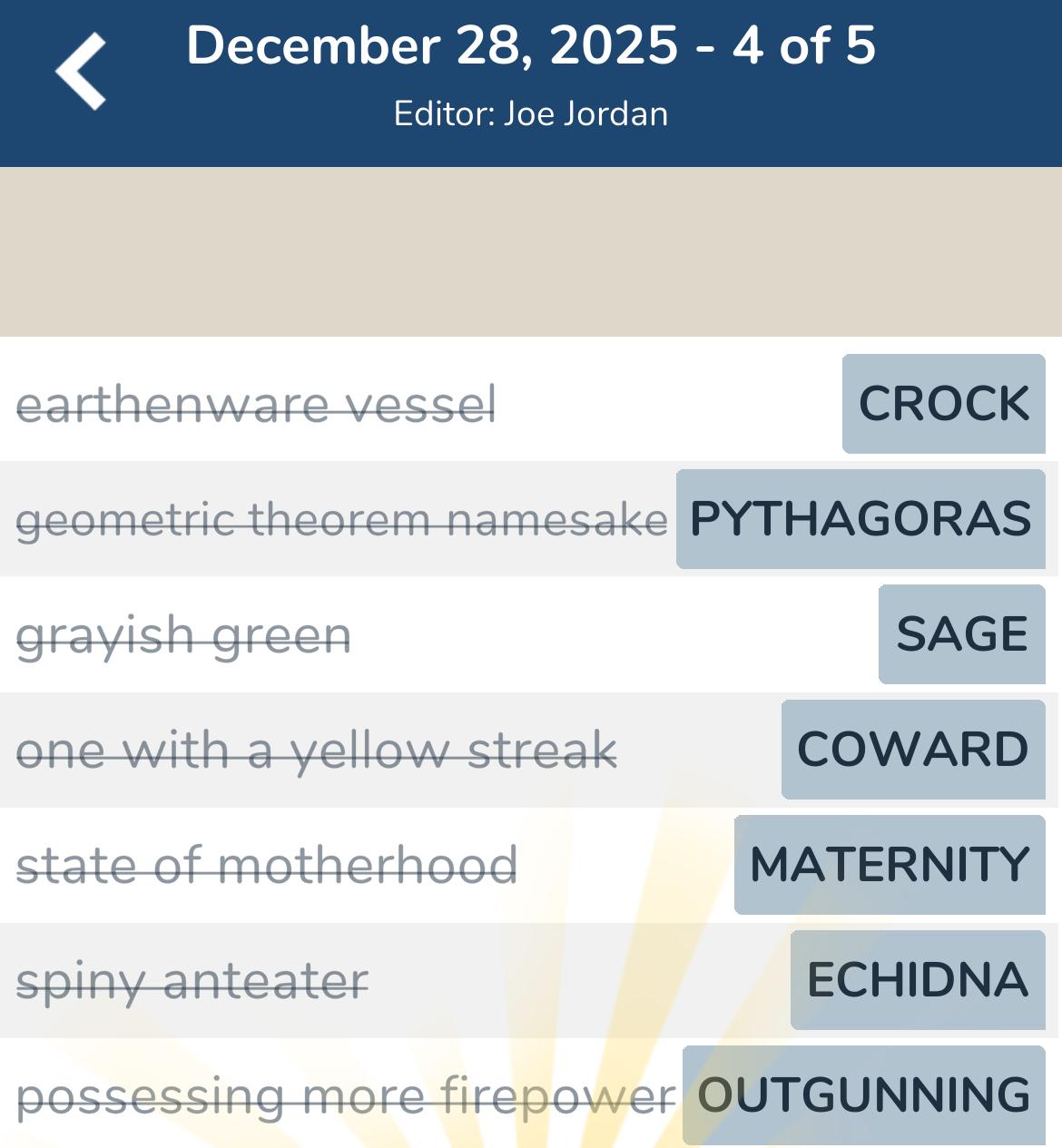 7 Little Words December 28 2025 4