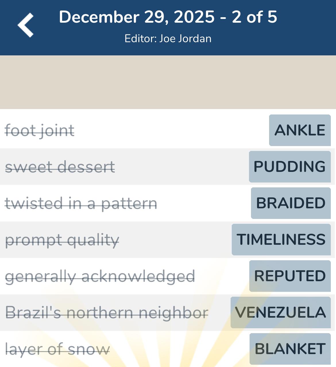 7 Little Words December 29 2025 2 7 Little Words December 29 2025 2