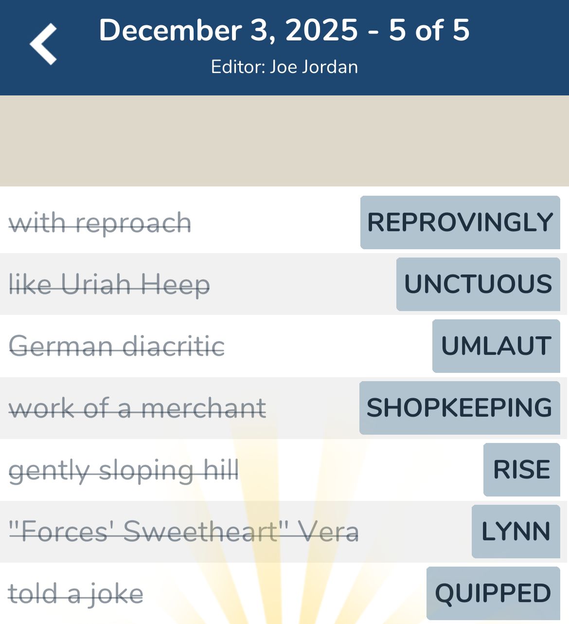 7 Little Words December 3 2025 5