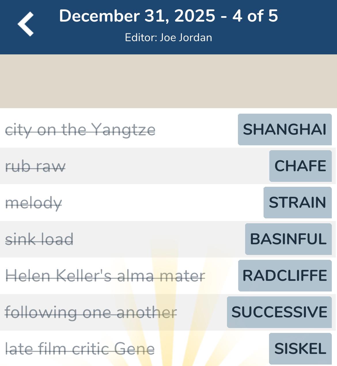 7 Little Words December 31 2025 4