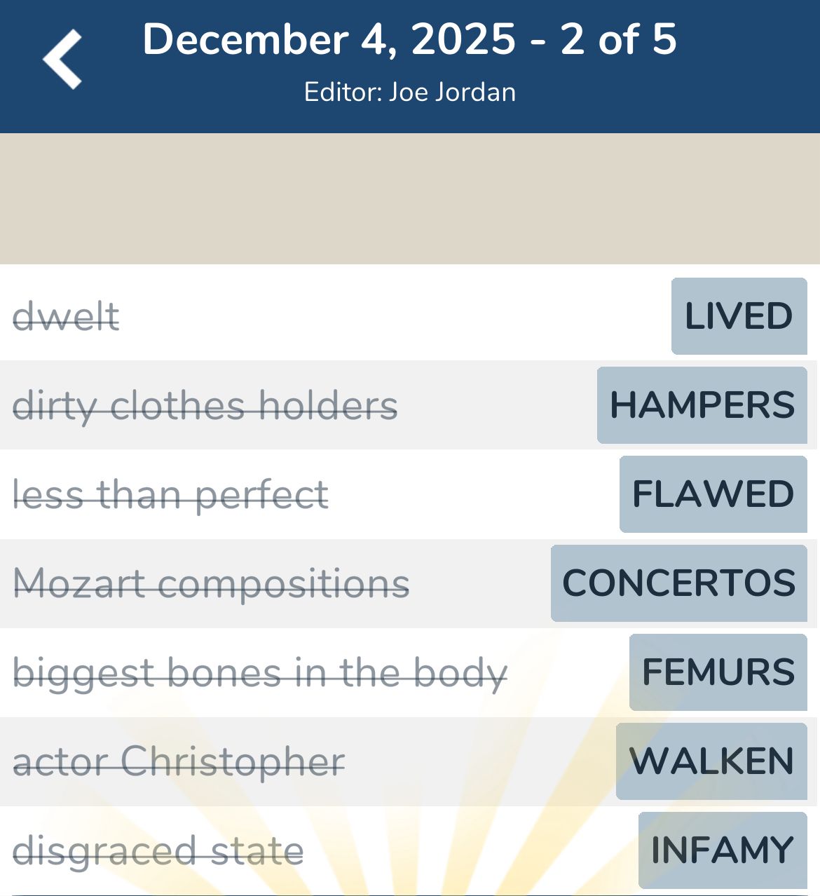 7 Little Words December 4 2025 2