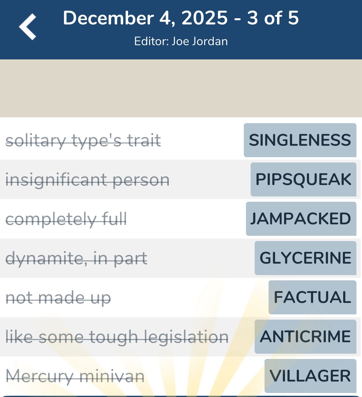 7 Little Words December 4 2025 3