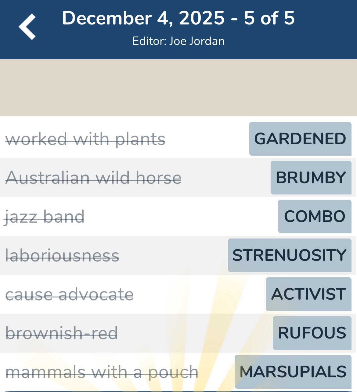 7 Little Words December 4 2025 5