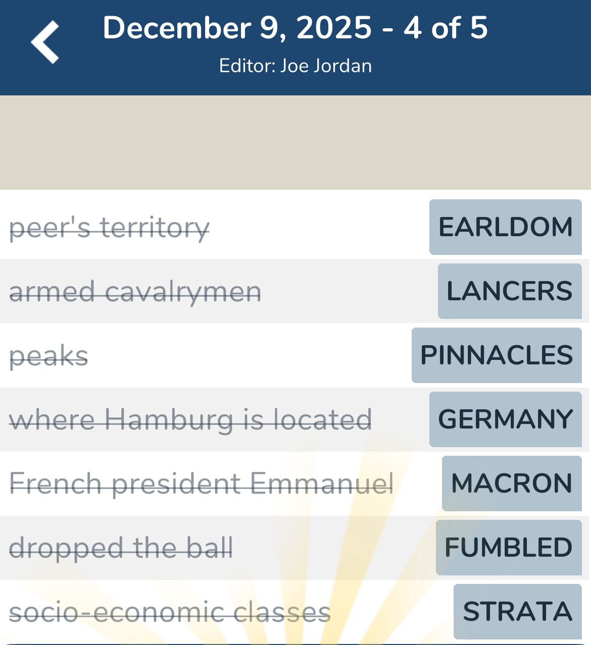 7 Little Words December 9 2025 4 7 Little Words December 9 2025 4