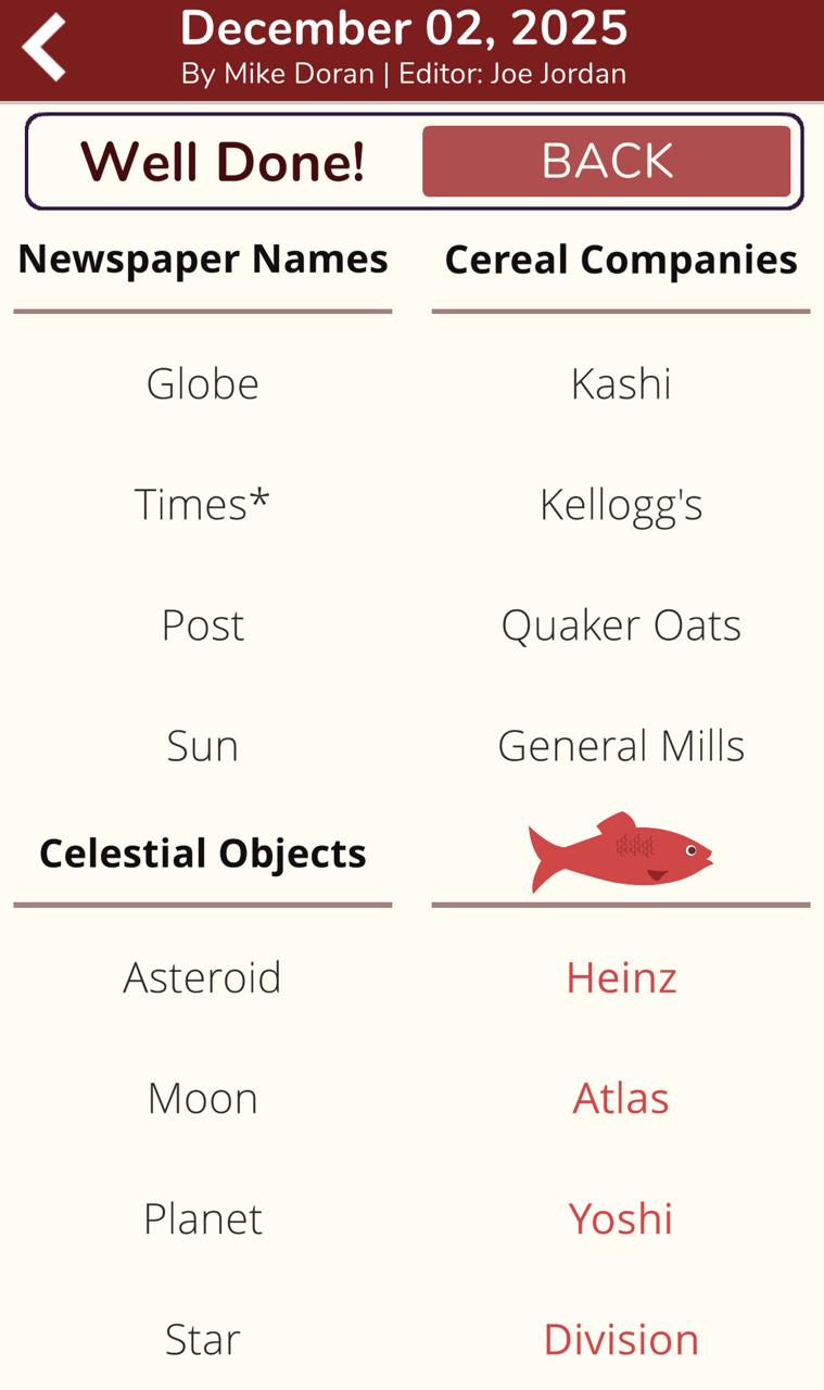 7 Little Words Red Herring December 2 2025