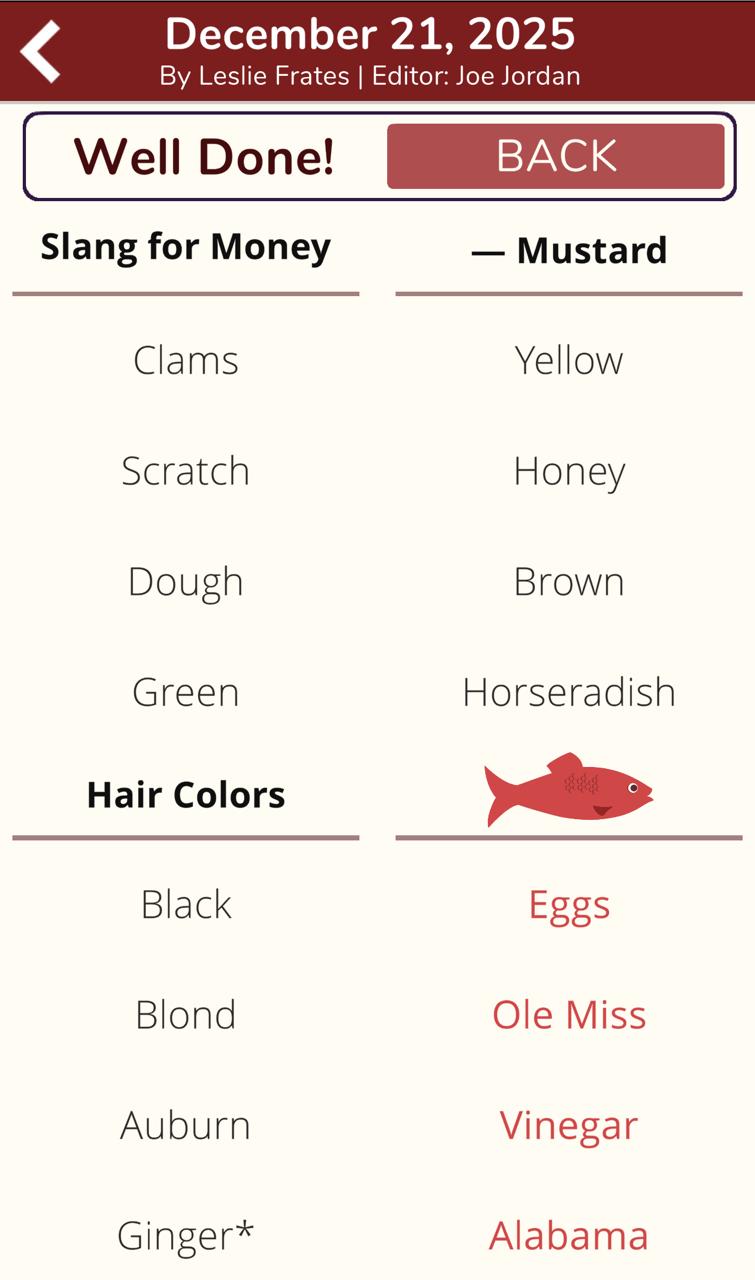 7 Little Words Red Herring December 21 2025