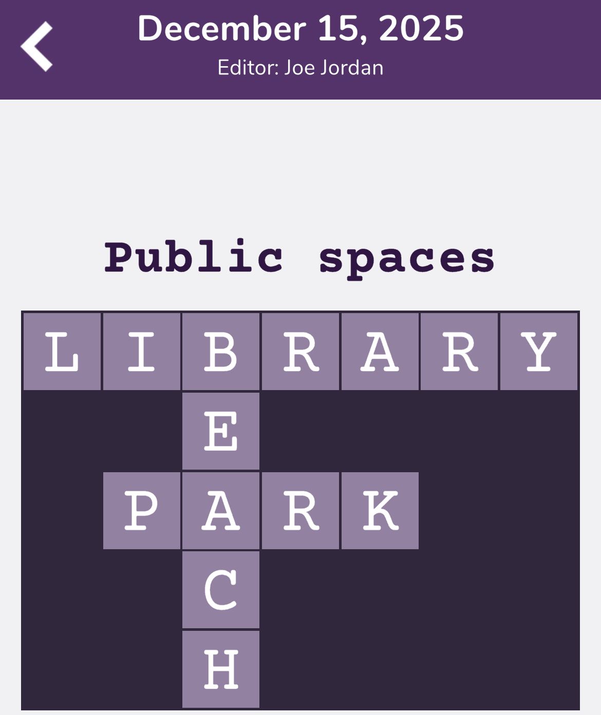 7 Little Words Tiny Little Crosswords December 15 2025