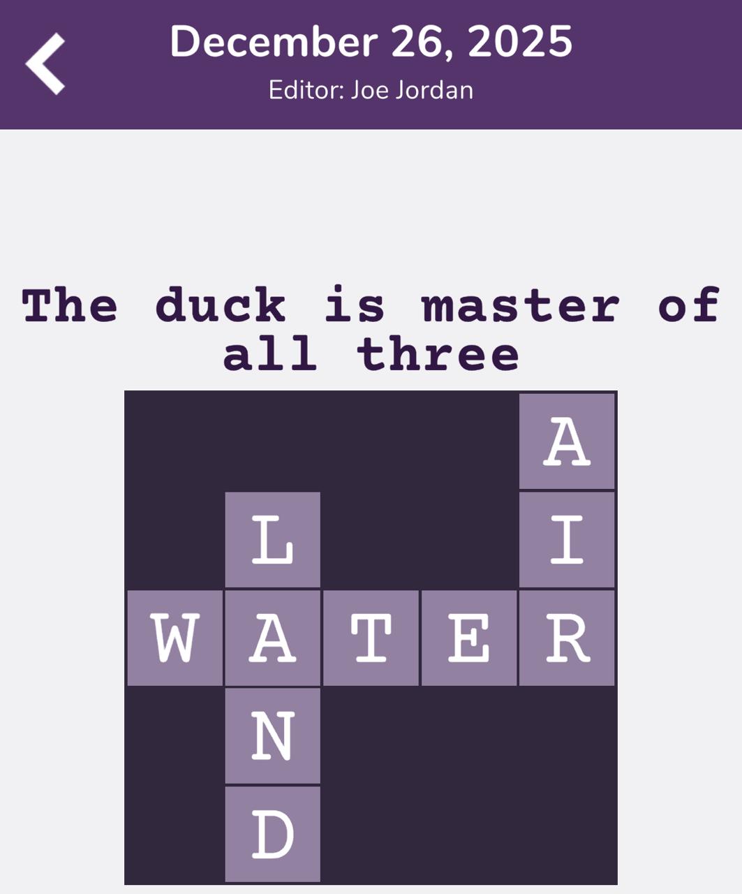 7 Little Words Tiny Little Crosswords December 26 2025