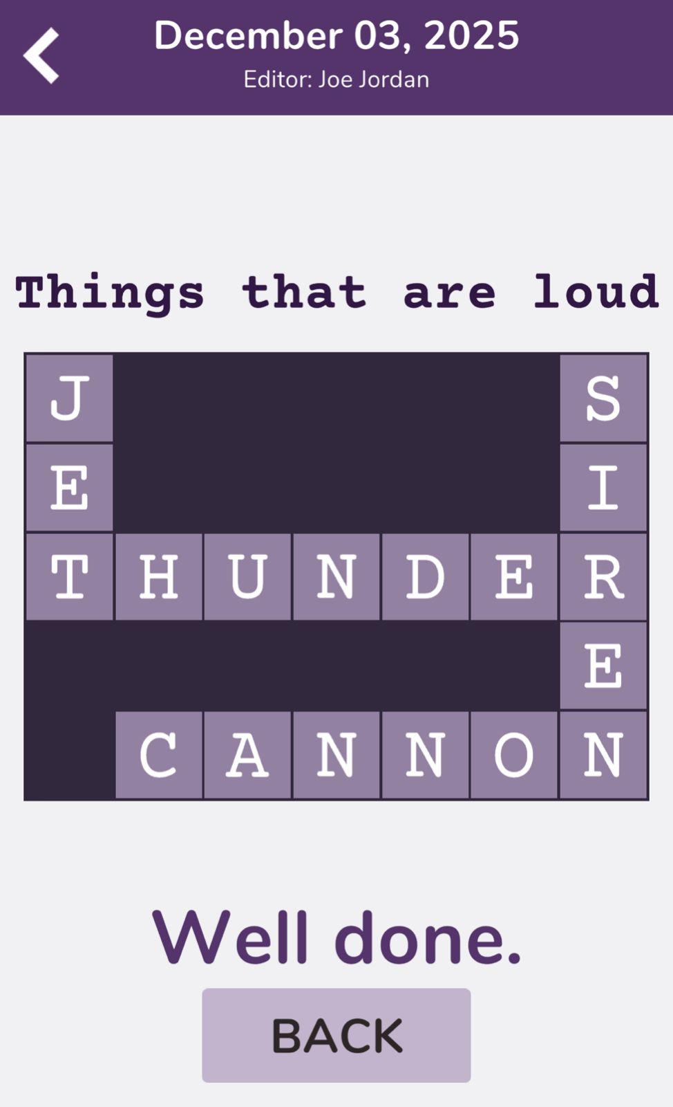 7 Little Words Tiny Little Crosswords December 3 2025
