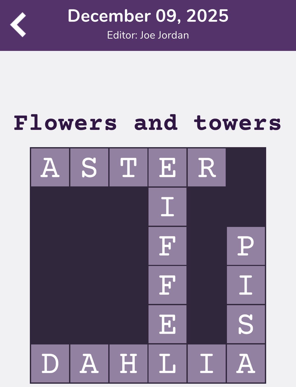 7 Little Words Tiny Little Crosswords December 9 2025