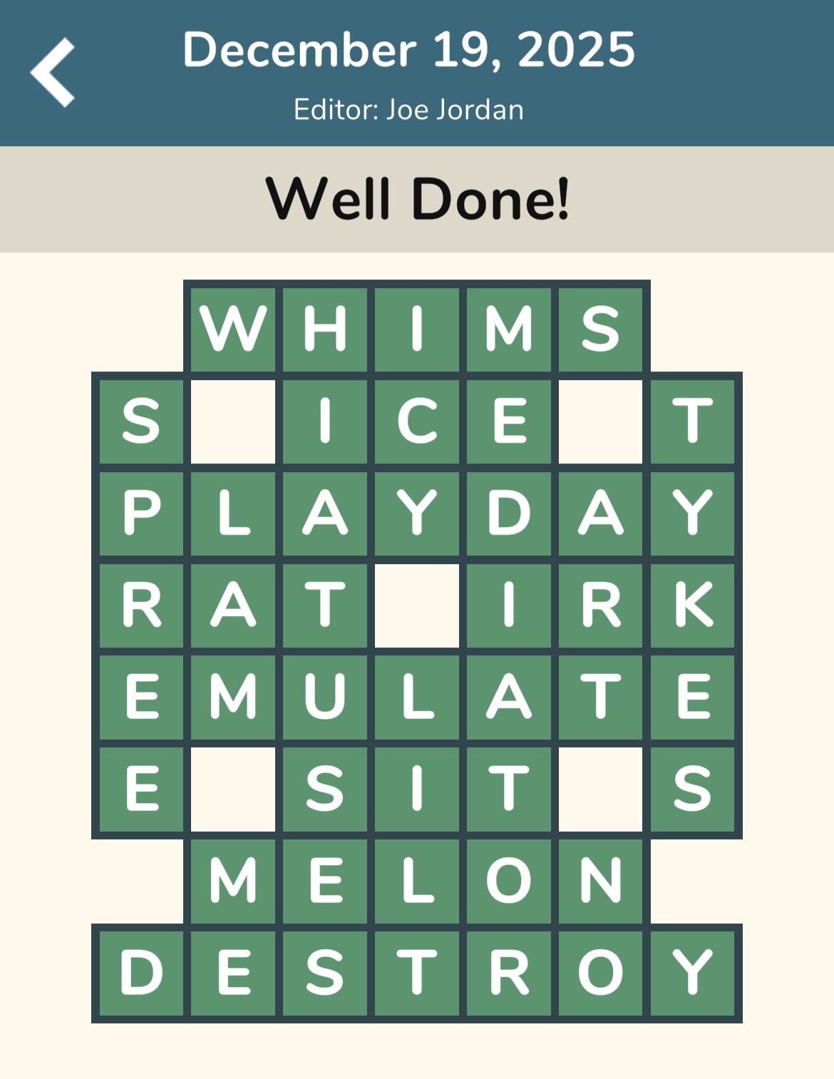 7 Little Words Woven Words December 19 2025