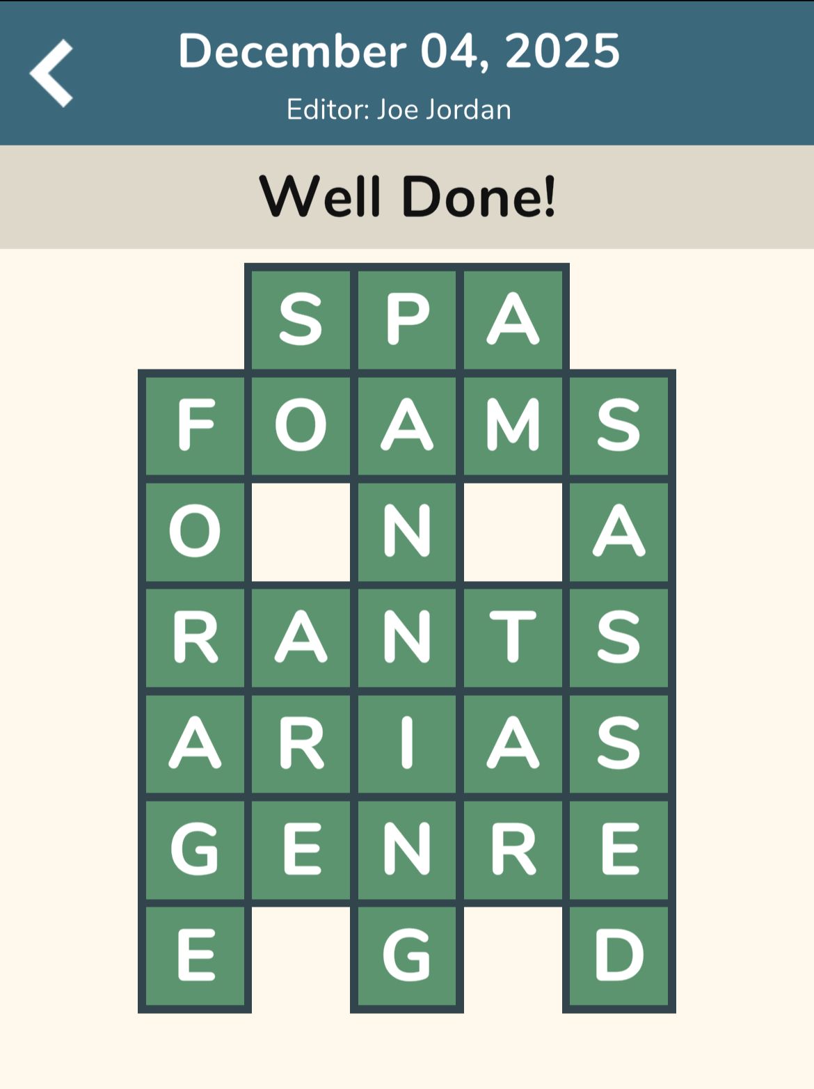 7 Little Words Woven Words December 4 2025