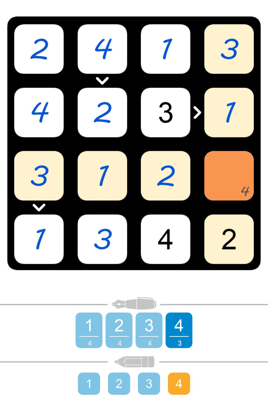 Puzzle Page Futoshiki December 16 2025