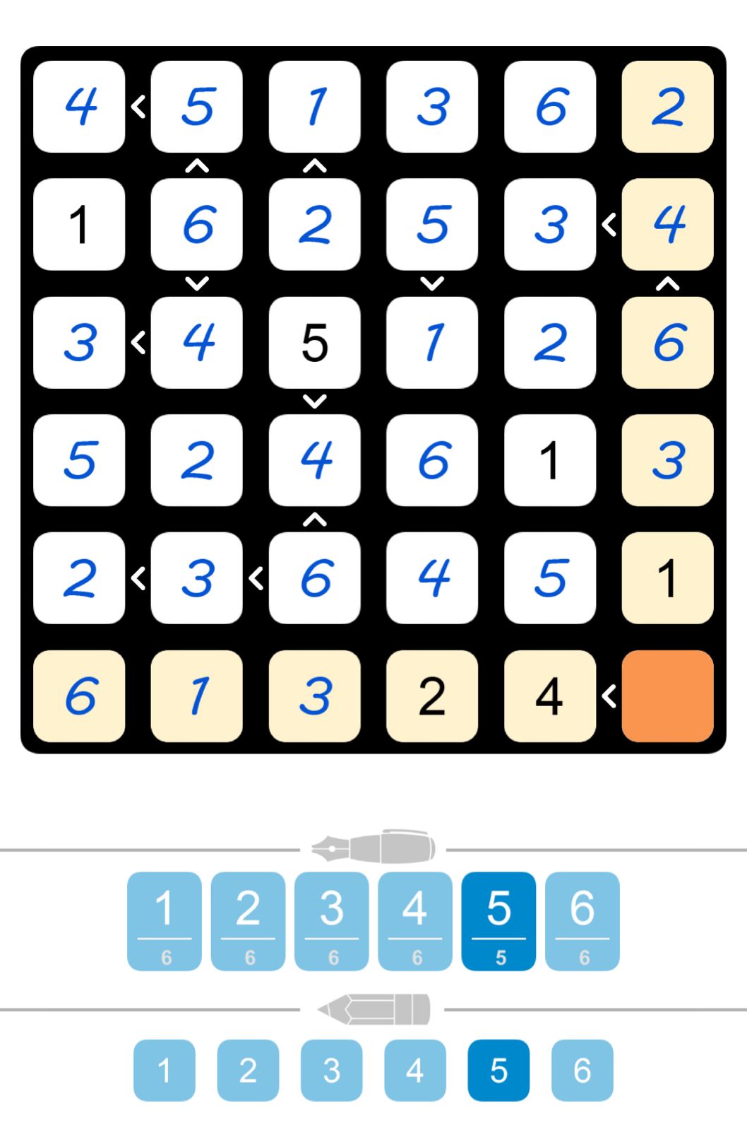 Puzzle Page Futoshiki December 19 2025