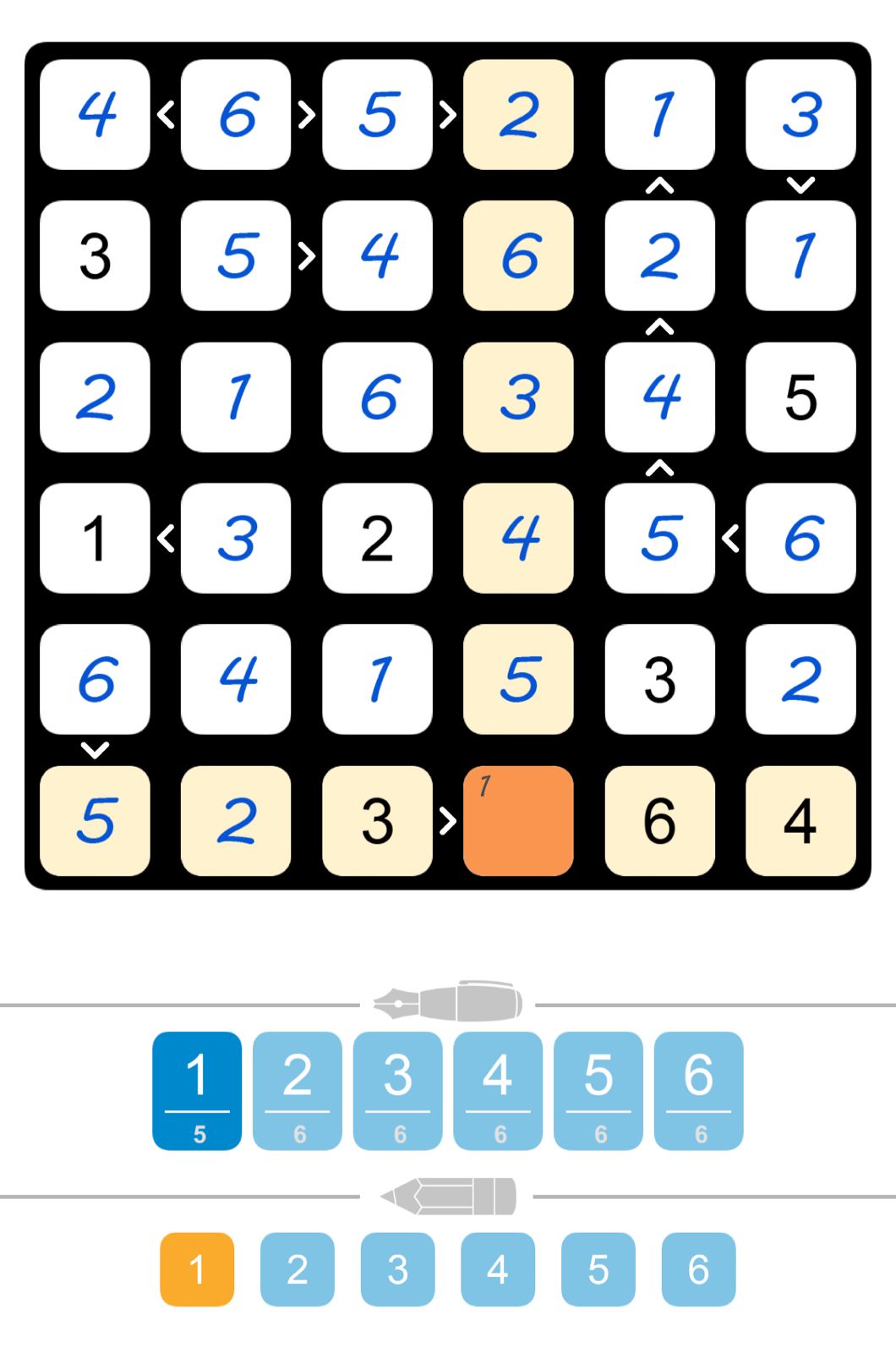 Puzzle Page Futoshiki December 26 2025