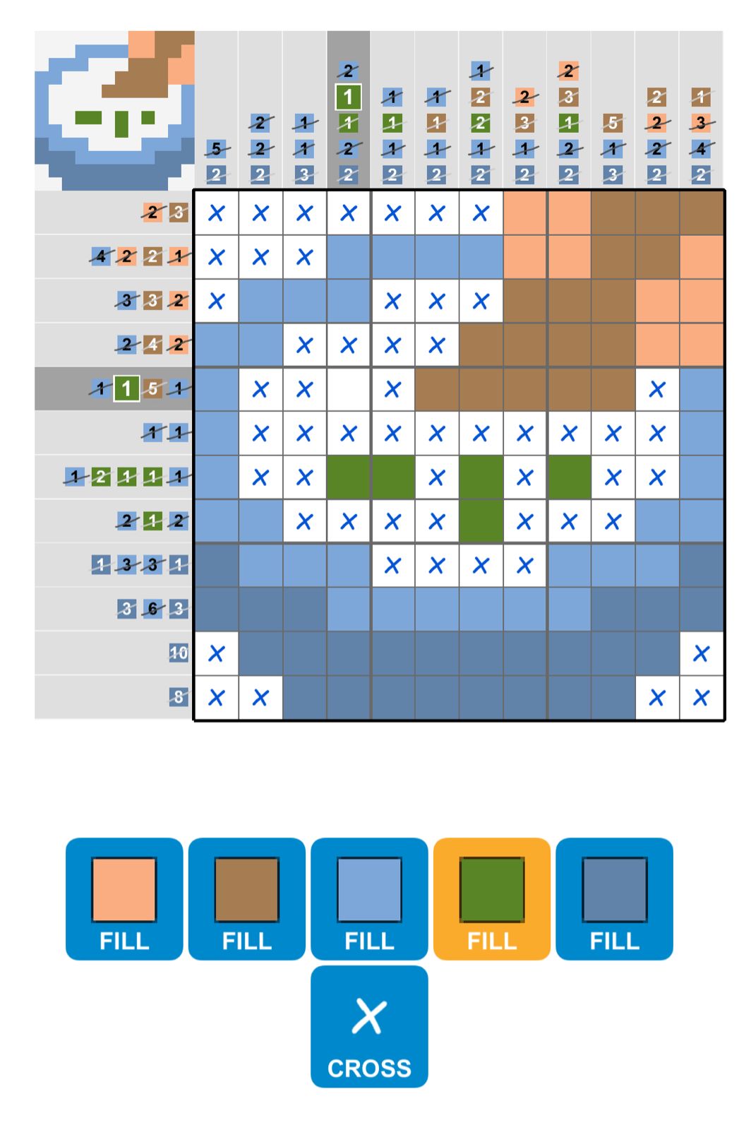 Puzzle Page Picture Cross December 13 2025 Puzzle Page Picture Cross December 13 2025