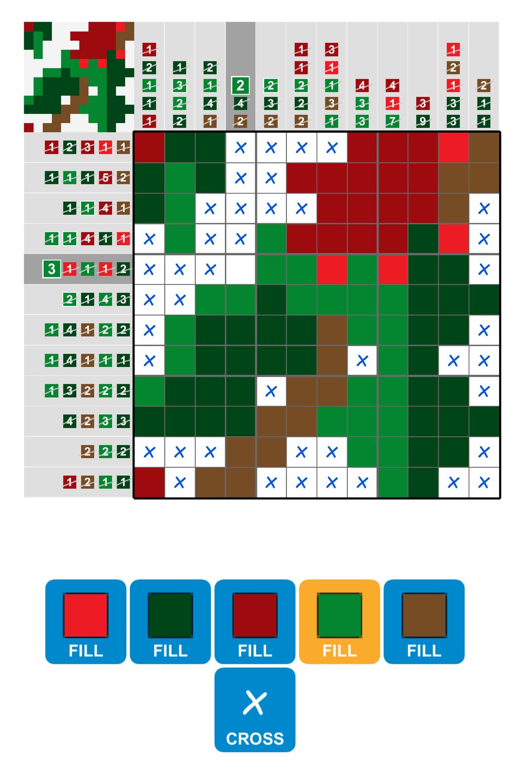 Puzzle Page Picture Cross December 16 2025 Puzzle Page Picture Cross December 16 2025