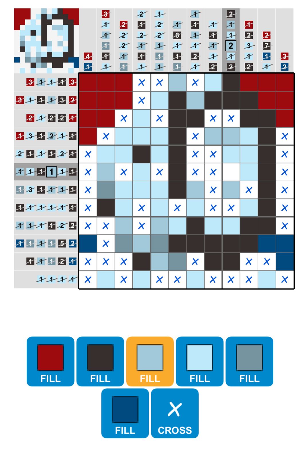 Puzzle Page Picture Cross December 20 2025 Puzzle Page Picture Cross December 20 2025